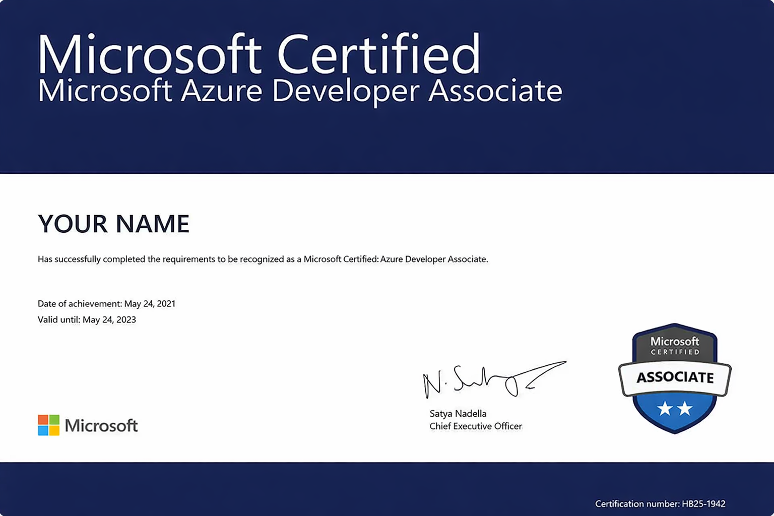 Microsoft Certificate